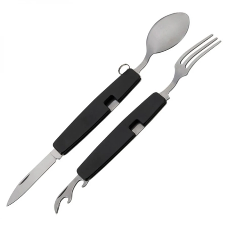 Sztućce kempingowe stalowe PAMPLONA | EG-081603