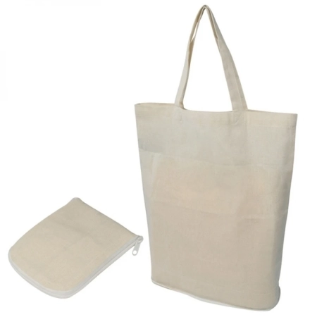 Torba bawełniana z krótkimi uszami składana 120 g/m2 FERRARA | EG-085913