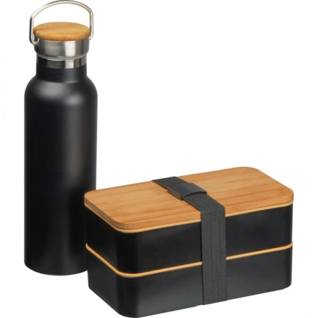 Zestaw lunch box ze sztućcami i butelka termiczna 500 ml STEPHAN 6246403