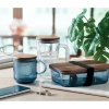Kubek szklany prążkowany 300ml VITRIO MUG | MO-MO2752-23
