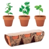 Zestaw 3 doniczek z terakoty FLOWERPOT MO6145-40