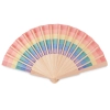 Tęczowy drewniany wachlarz BOWFAN | MO-MO6446-99