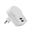 Ładowarka Euro USB (2xA) 12W EURO USB CHARGER 2XA MO6882-06