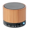 Głośnik bezprzew z bambusa ROUND BAMBOO MO9608-03