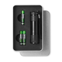 Metalowa latarka z 9 LED LED PLUS KC6860-03