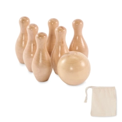 Zestaw mini kręgli z drewna sos BOLITO MO2434-40
