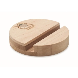 Stojak na telefon brzozowy GROW ROUND STAND MO6691-40