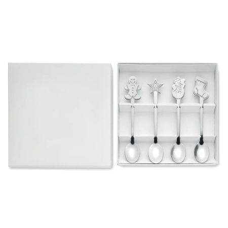 Zestaw 4 świątecznych łyżeczek CHIP SET | MO-CX1533-16