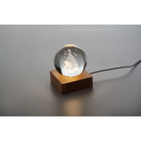 Świąteczna owa kula LED SANTA LIGHT | MO-CX1541-40