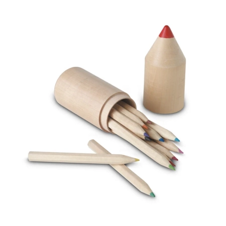 12 drewnianych kredek COLORET | MO-IT2691-40