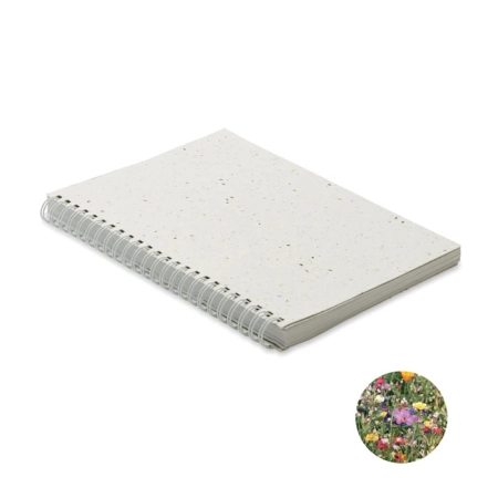 Notes A5 z papieru siewnego SEED RING MO2083-06