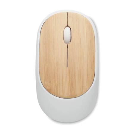 Bezprzewodowa mysz z bambusa CURVY BAM | MO-MO2085-06