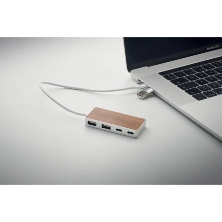 Hub USB 4 porty 27,5 cm UBAH | MO-MO2387-40