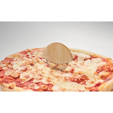 Okrągły bambusowy nóż do pizzy NAPOL | MO-MO2913-40