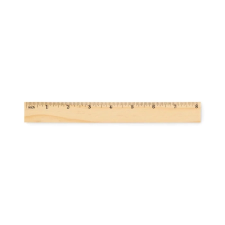 Drewniana linijka 20 cm RULER20 | MO-MO2917-40