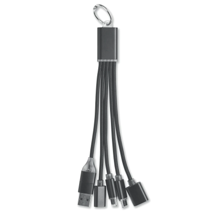 Brelok 3w1 kabel ładujący HUBLUE | MO3150-03
