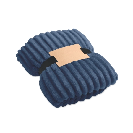 Polarowy koc w paski RPET NIEVE | MO3184-04