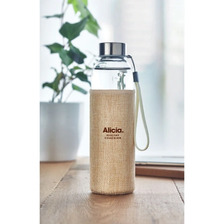 Szklana butelka w etui 500ml UTAH TOUCH | MO-MO6168-13