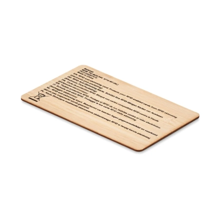 Karta RFID wykonana z bambusa CUSTOS + | MO-MO6200-40
