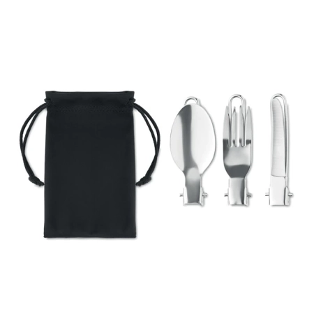 Zestaw sztućców kempingowych STAPI SET | MO-MO6359-03
