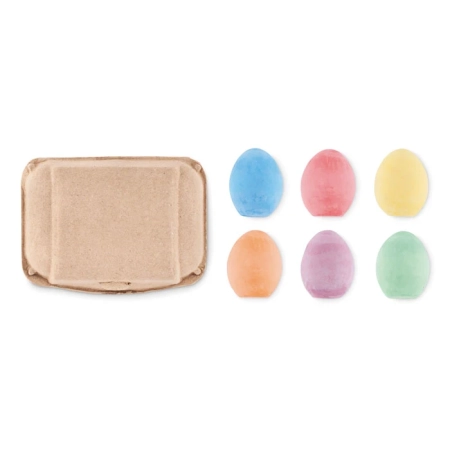 6 kredowych jajek w pudełku TAMAGO | MO-MO6479-13