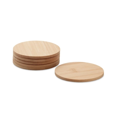 Zestaw 6 bambusowych podstawek BAYIN SET | MO-MO6601-40