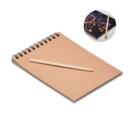 Notes z papierem typu zdrapka BLACK MO6699-40