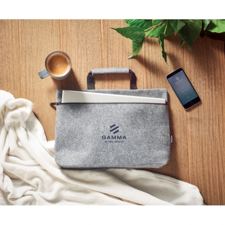 Torba na laptopa z filcu RPET TAPLA | MO-MO6718-07