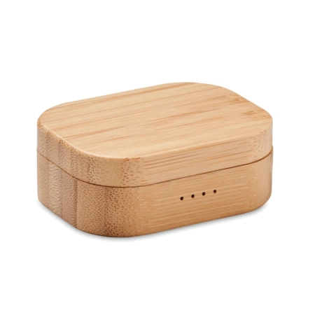 Słuchawki TWS w etui z bambusa JAZZ BAMBOO | MO-MO6780-40