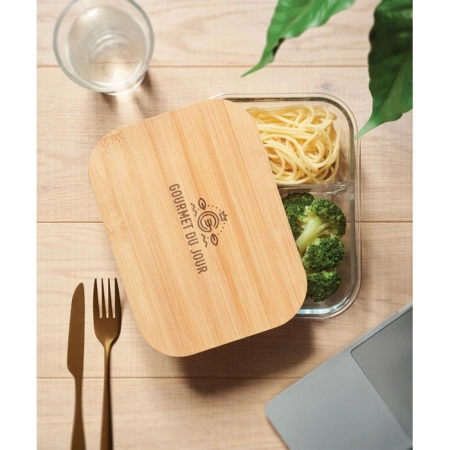 Szklany lunch box z pokrywką TUNDRA 3 | MO-MO6973-22