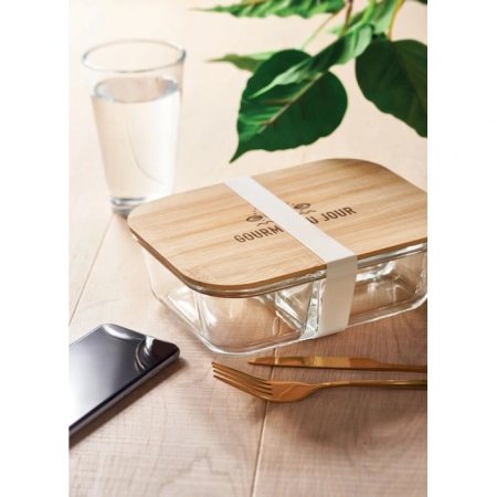 Szklany lunch box z pokrywką TUNDRA 3 | MO-MO6973-22