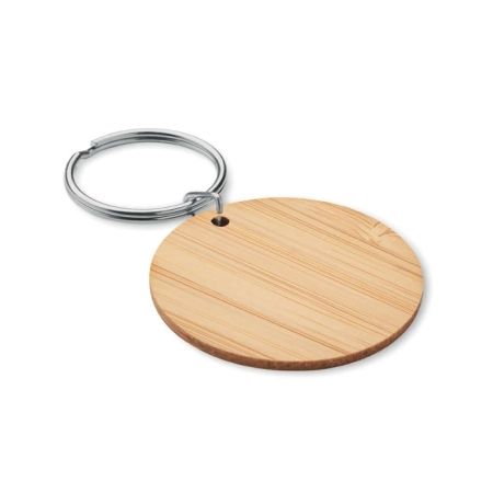 Okrągły bambusowy brelok ROUNDBOO MO6977-40