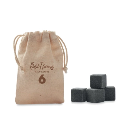 4 kamienne kostki lodu w etui ROCKS | MO-MO9943-13