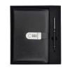 Zestaw notes z szyfrem i długopis Windsor, czarny R02336.02
