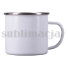 Kubek emaliowany z powłoką sublimacyjną Odis 500 ml, biały R08200.06