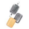 Double lunch box Alcora 1100 ml, srebrny | RD-R08209.01.O