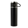 Termos z kubkami Attu 500 ml, czarny | RD-R08217.02