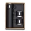 Termos z kubkami Attu 500 ml, czarny | RD-R08217.02