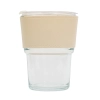 Kubek szklany Vigo 350 ml, beżowy/transparentny R08233.13.O