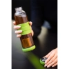 Szklana butelka z zaparzaczem do herbaty Sulmona 550 ml, zielony | RD-R08268.05