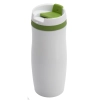 Kubek termiczny Viki 390 ml, zielony/biały R08336.05