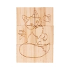Drewniane klocki Animal World, beżowy | RD-R08834.13