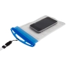 Wodoodporny pokrowiec na telefon Crystal, transparentny/niebieski R64327