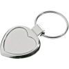 Brelok metalowy Stout Heart, srebrny | RD-R73277