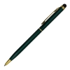 Długopis aluminiowy Touch Tip Gold, ciemny zielony R73409.51