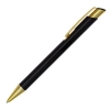 Długopis aluminiowy Lindi, czarny/złoty | RD-R73445.02