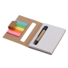 Notes 80x110/100k gładki Mini z długopisem, beżowy | RD-R73667.13