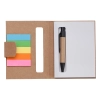 Notes 80x110/100k gładki Mini z długopisem, beżowy | RD-R73667.13