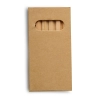 Zestaw kredek 9 cm, brązowy | RD-R73778.10
