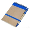 Notes Kraft z długopisem, niebieski/beżowy R73795.04